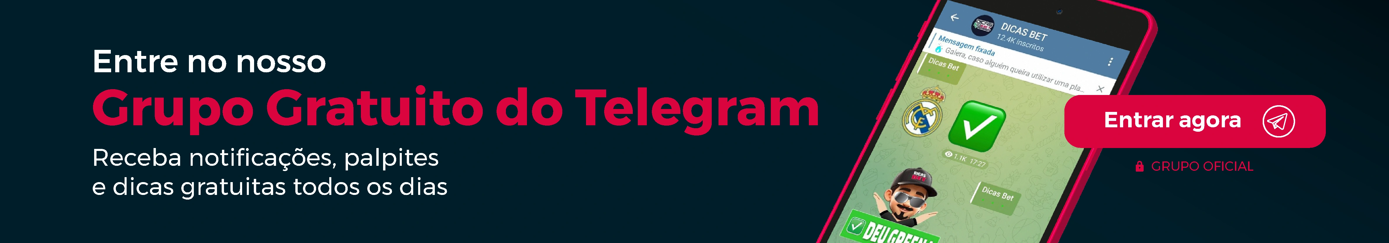 Grupo de telegram para apostas esportivas