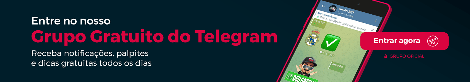 Grupo de Telegram para apostas esportivas