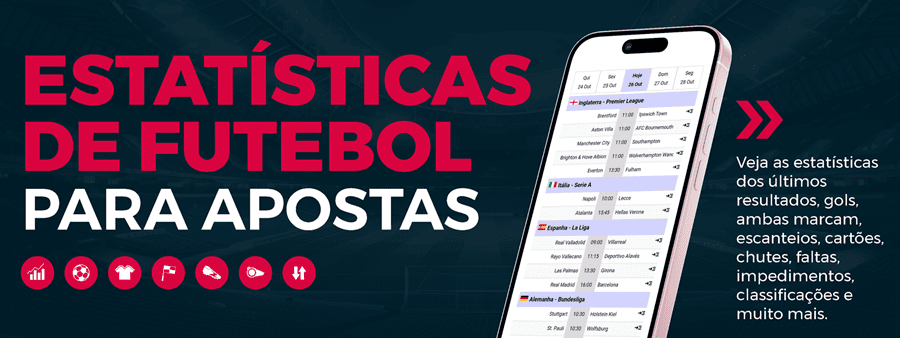 estatísticas de futebol para apostas