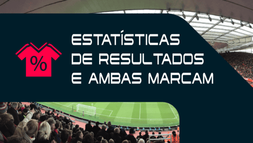 Estatísticas de resultados em partidas onde ambas as equipes marcam