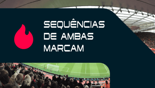 Sequências de partidas onde ambas as equipes marcam