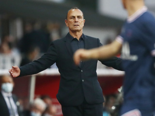 O treinador do Brest, Michel Der Zakarian, em agosto de 2021