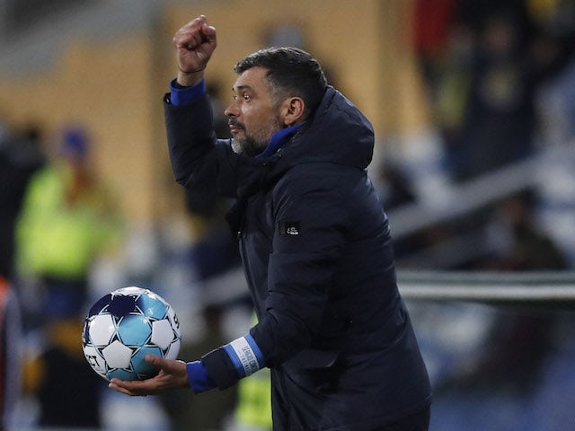Reaksi pelatih Porto Sérgio Conceição pada 8 Januari 2022