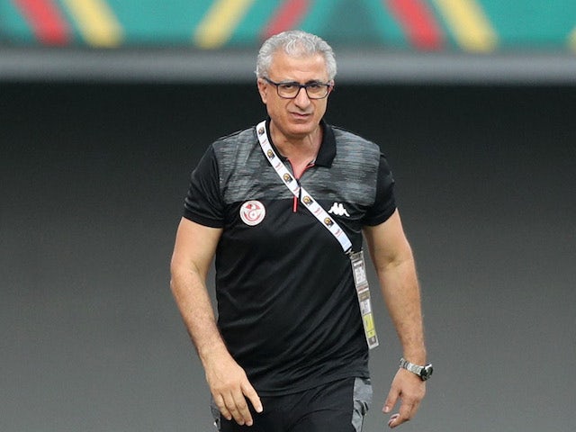 Treinador da Tunísia Mondher Kebaier em 16 de janeiro de 2022