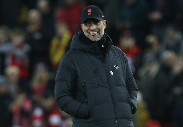 O técnico do Liverpool, Jurgen Klopp, antes da partida em 13 de janeiro de 2022