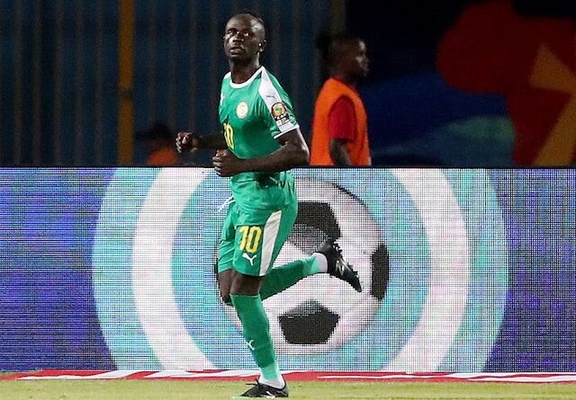 Sadio Mane, do Senegal, comemora seu terceiro gol contra o Quênia em 1º de julho de 2019