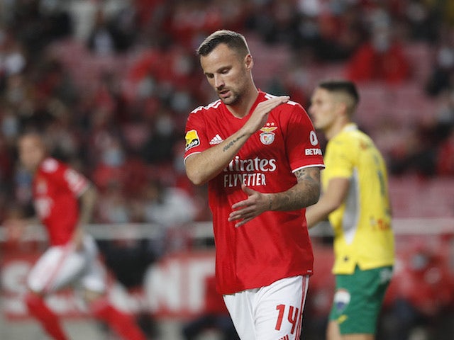 Reaksi Haris Seferovic dari Benfica pada 9 Januari 2022