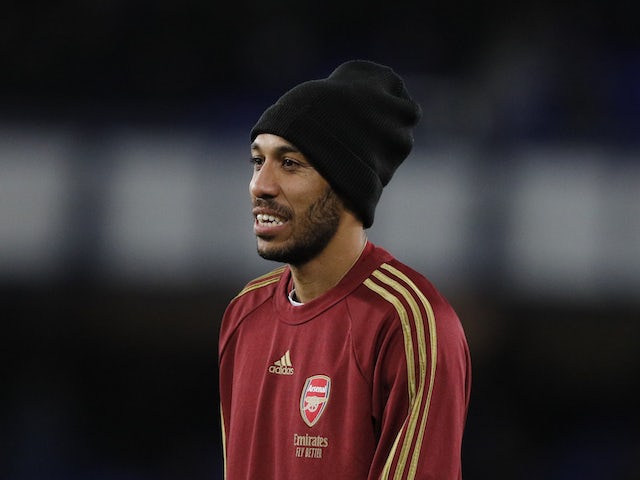 Pierre-Emerick Aubameyang difoto oleh Arsenal pada 5 Desember 2021