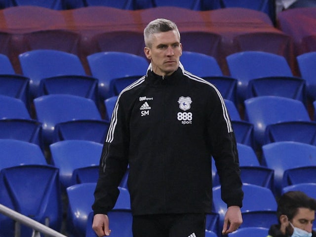Steve Morrison, treinador do Cardiff City, em 30 de janeiro de 2022