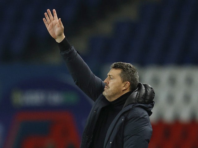 O técnico do Reims, Oscar Garcia, em 23 de janeiro de 2022